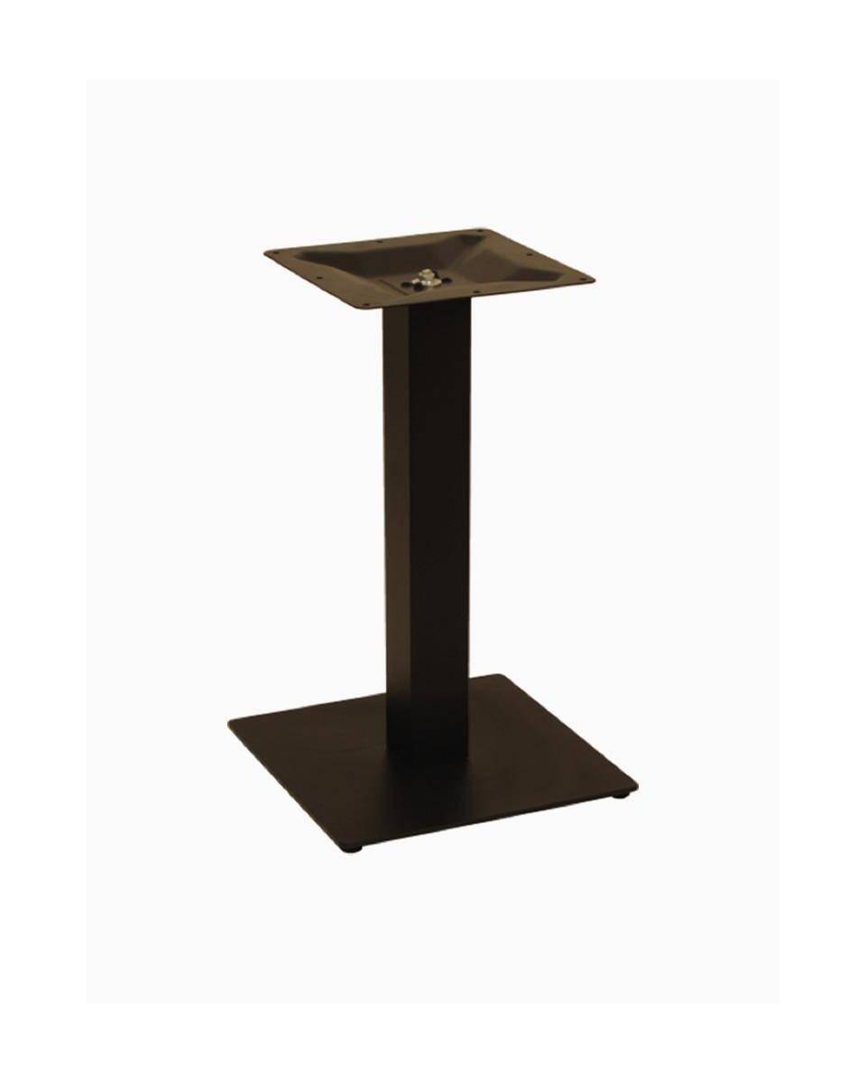 Schwarzer flacher quadratischer Tischfuß 40x40cm