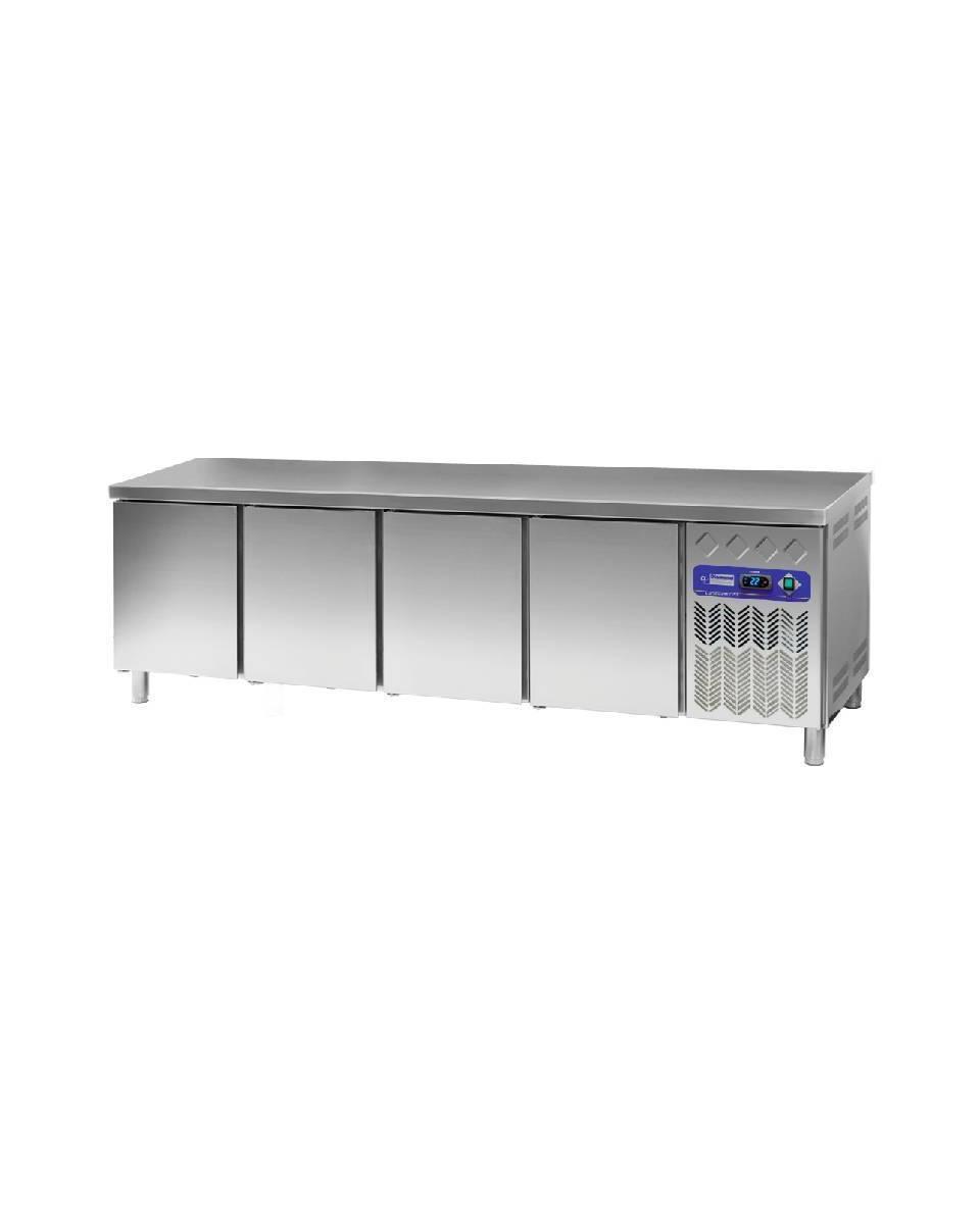Kühltisch - 4 Türen - 760 Liter - H 90 x 254,2 x 80 cm - Motor rechts - Diamond - DP255/PC-R2