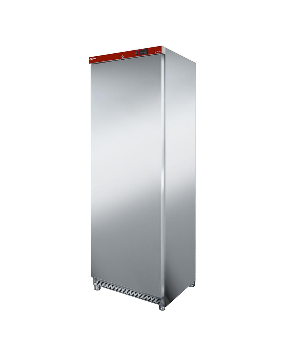 Gastro-Kühlschrank - 400 Liter - 1 Tür - H 192,5 x 62,6 x 74 cm - Edelstahl - Diamond - PV400X-R6