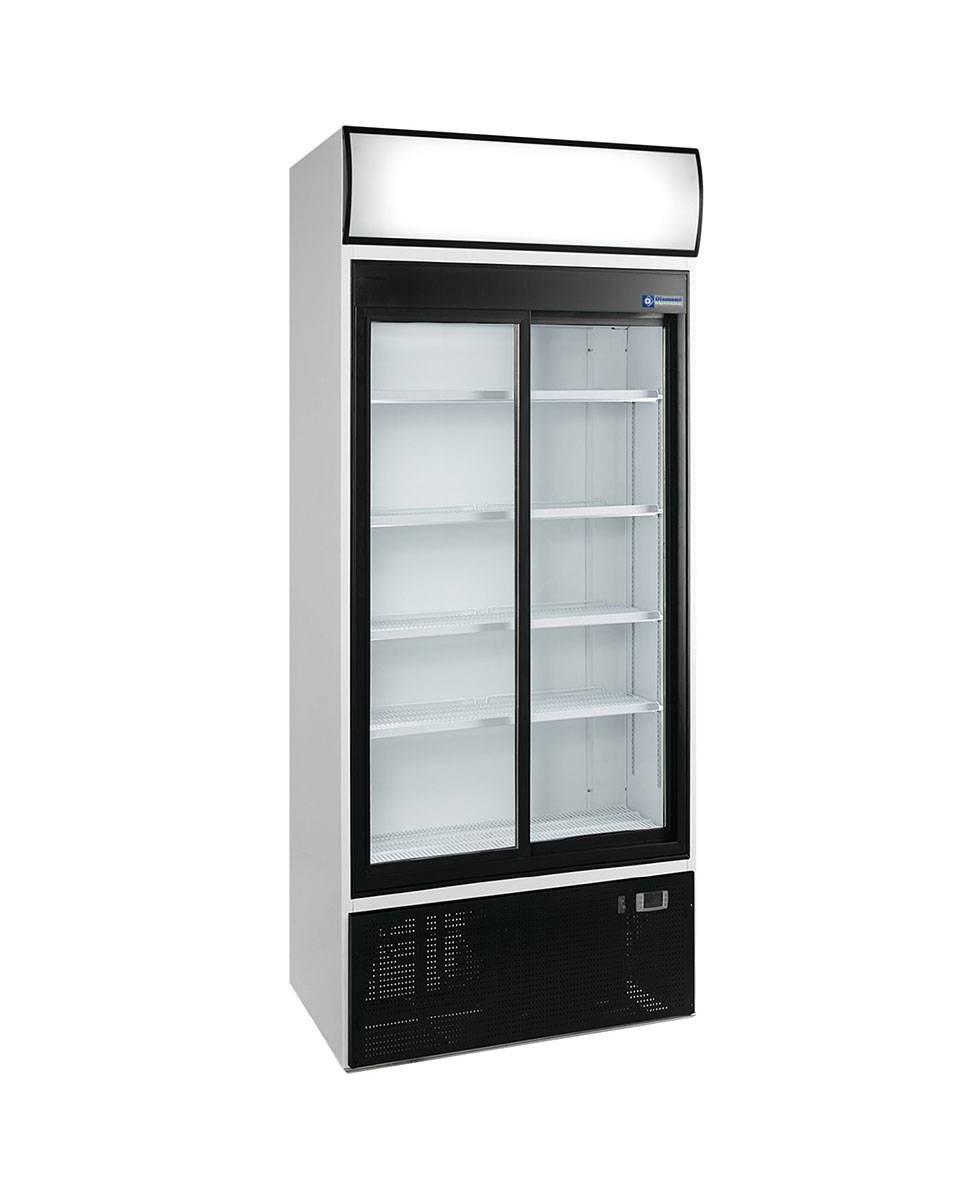 Kühlschrank Glastür - 760 Liter - 2 Schiebetüren - Weiß - DRINK-90S/R2 - Diamond