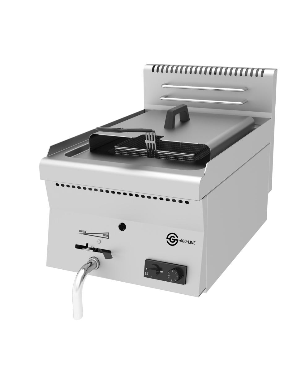 Fritteuse - Gas - Tischgerät - 8 L - Edelstahl - G600 Line