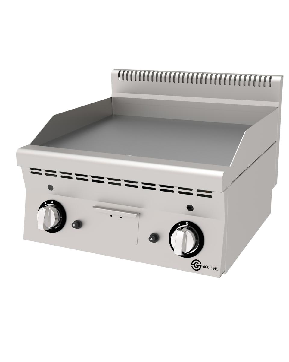 Backblech - Gas - Glatt - Edelstahl - B 60 CM - G600 Line