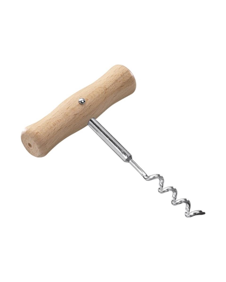 Korkenzieher - Holzgriff - L 12 cm - 015007