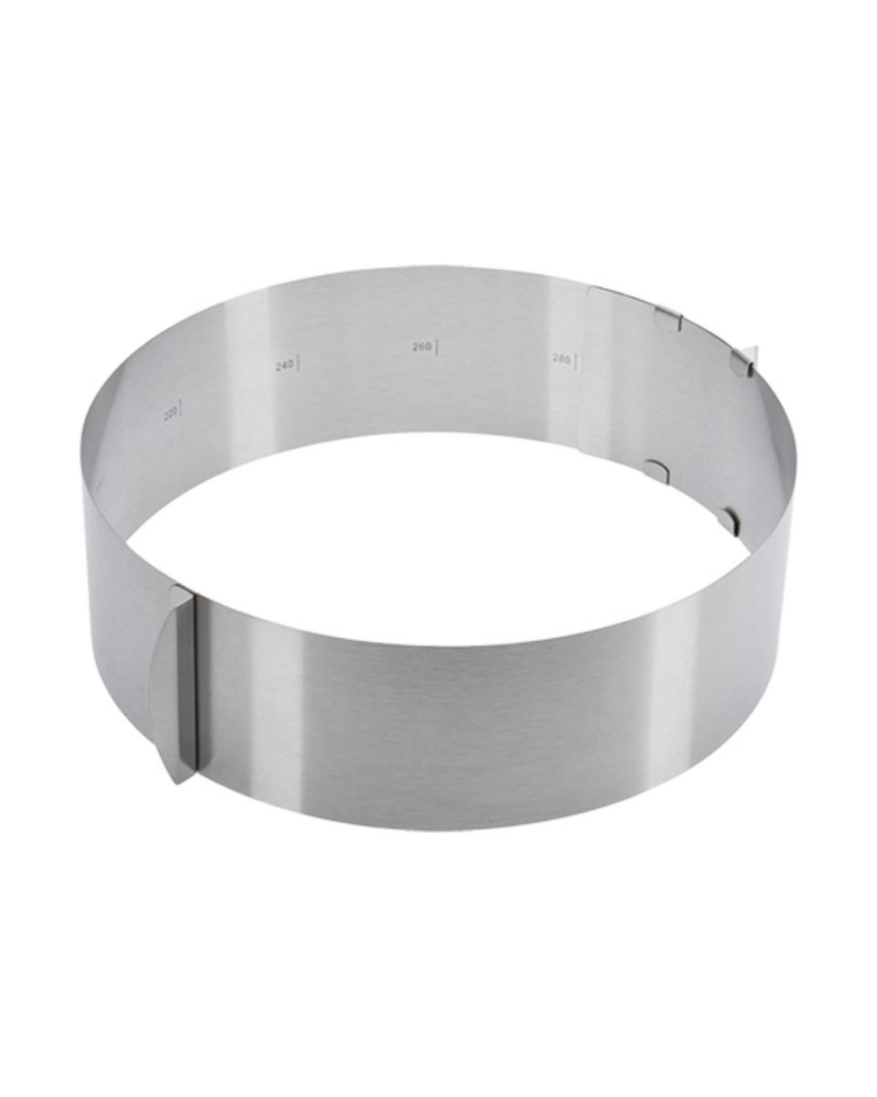 Kuchenring - Edelstahl - Ø 16/30 cm - 016029