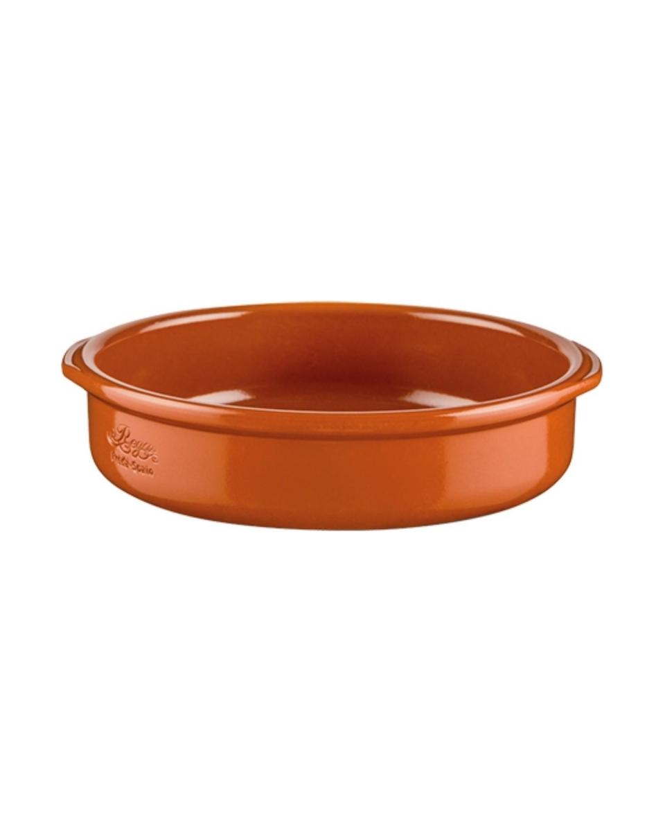 Auflaufform - H 6 cm - 1,25 kg - Ø25 cm - Steingut - Terrakotta - 1,75 Liter - Regas - 540112