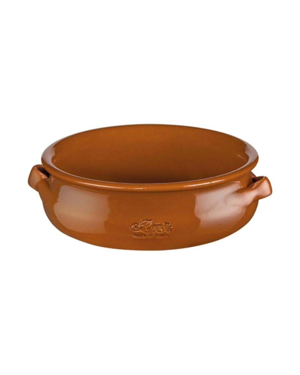 Auflaufform - H 5,5 cm - 0,5 kg - Ø15 cm - Steingut - Terrakotta - 0,5 Liter - Regas - 540131