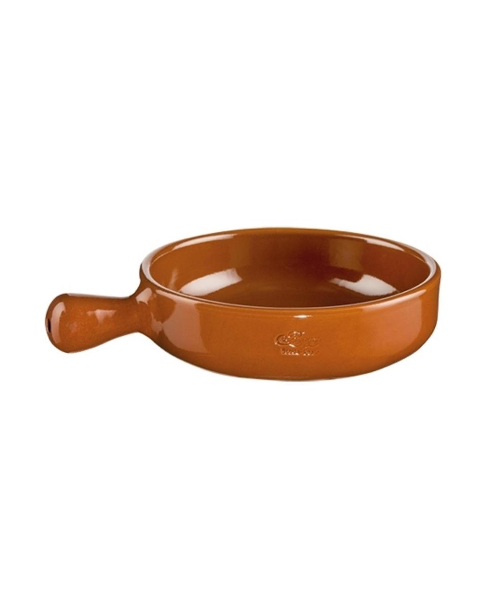 Kasserolle - H 3,5 cm - 0,3 kg - Ø13 cm - Steingut - Terrakotta - 0,25 Liter - Regas - 540140