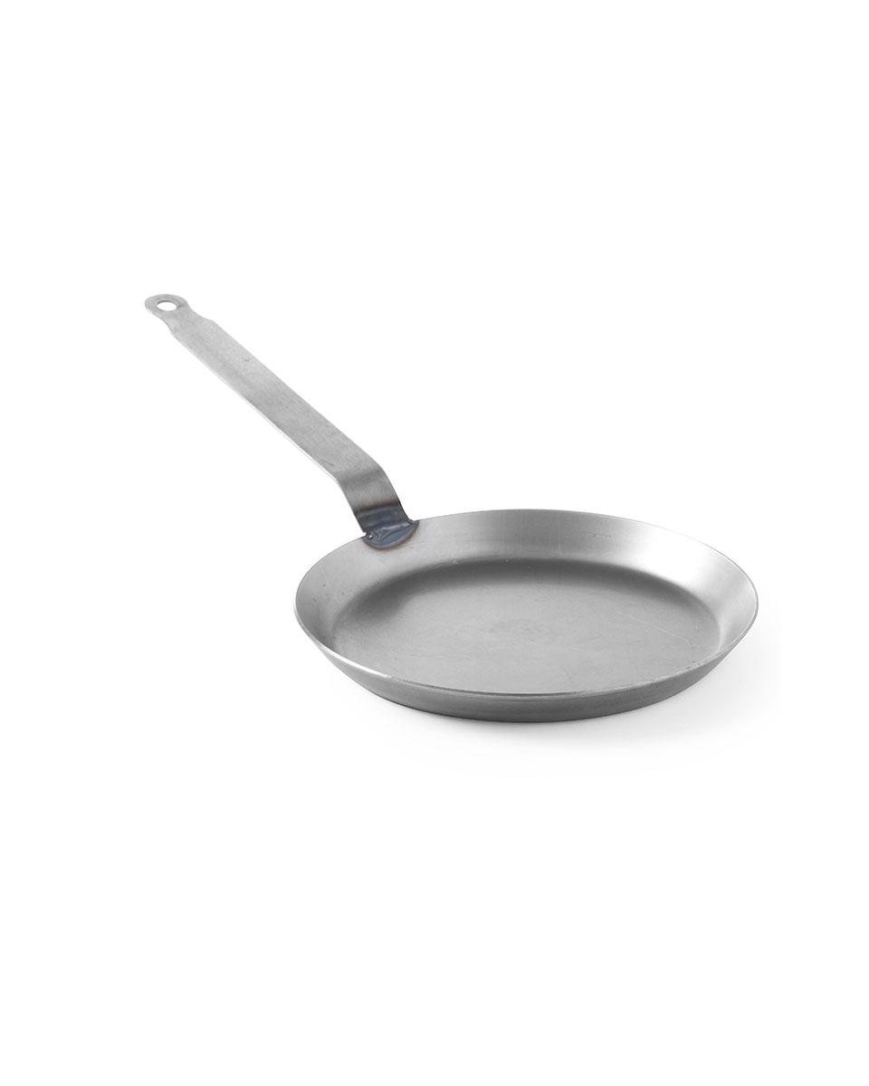 Crêpepfanne Bratpfanne - Stahlblech - H 2,5 x 23 x 47 cm - Hendi - 628805