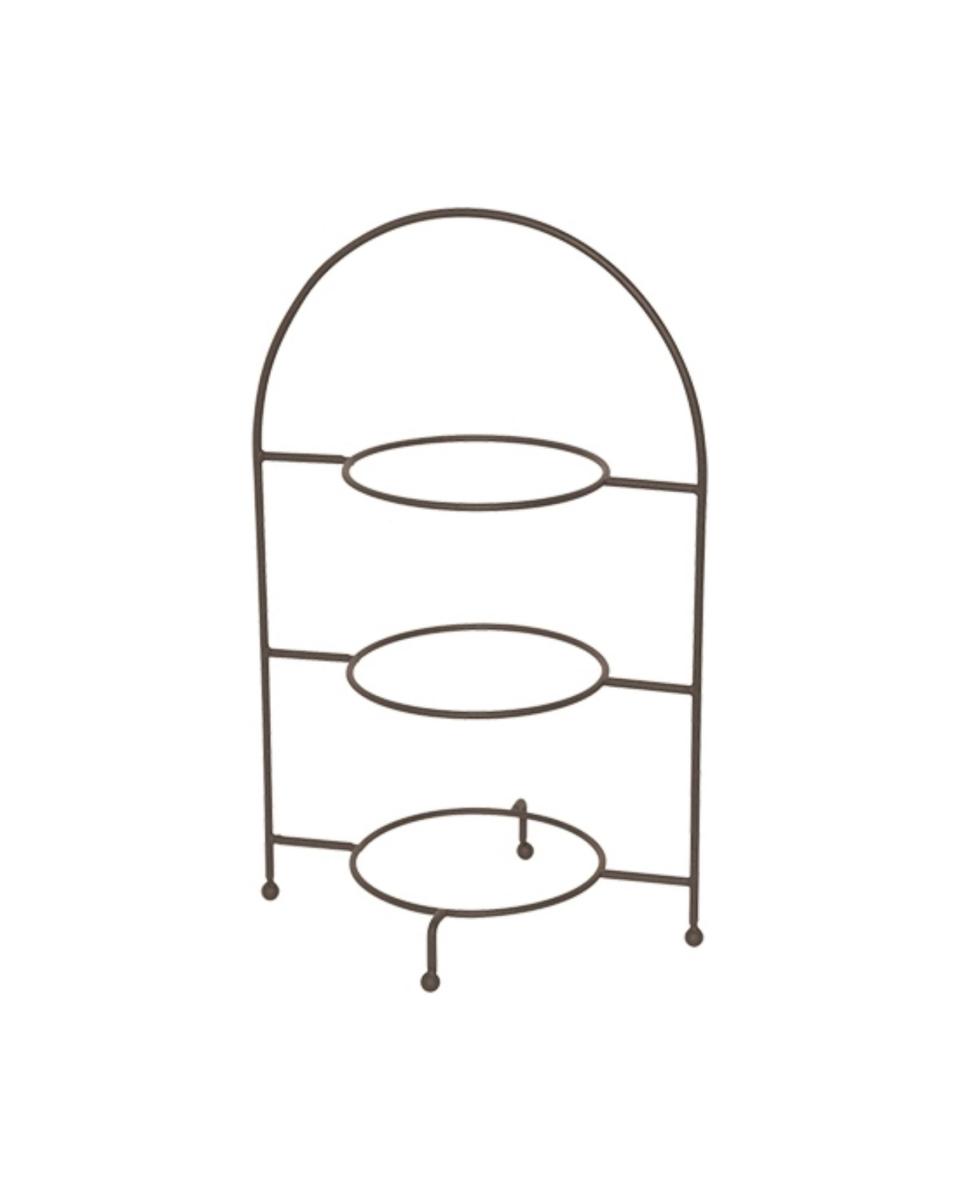 Etagere - Ständer - 44 cm - Edelstahl - Schwarz - 875155