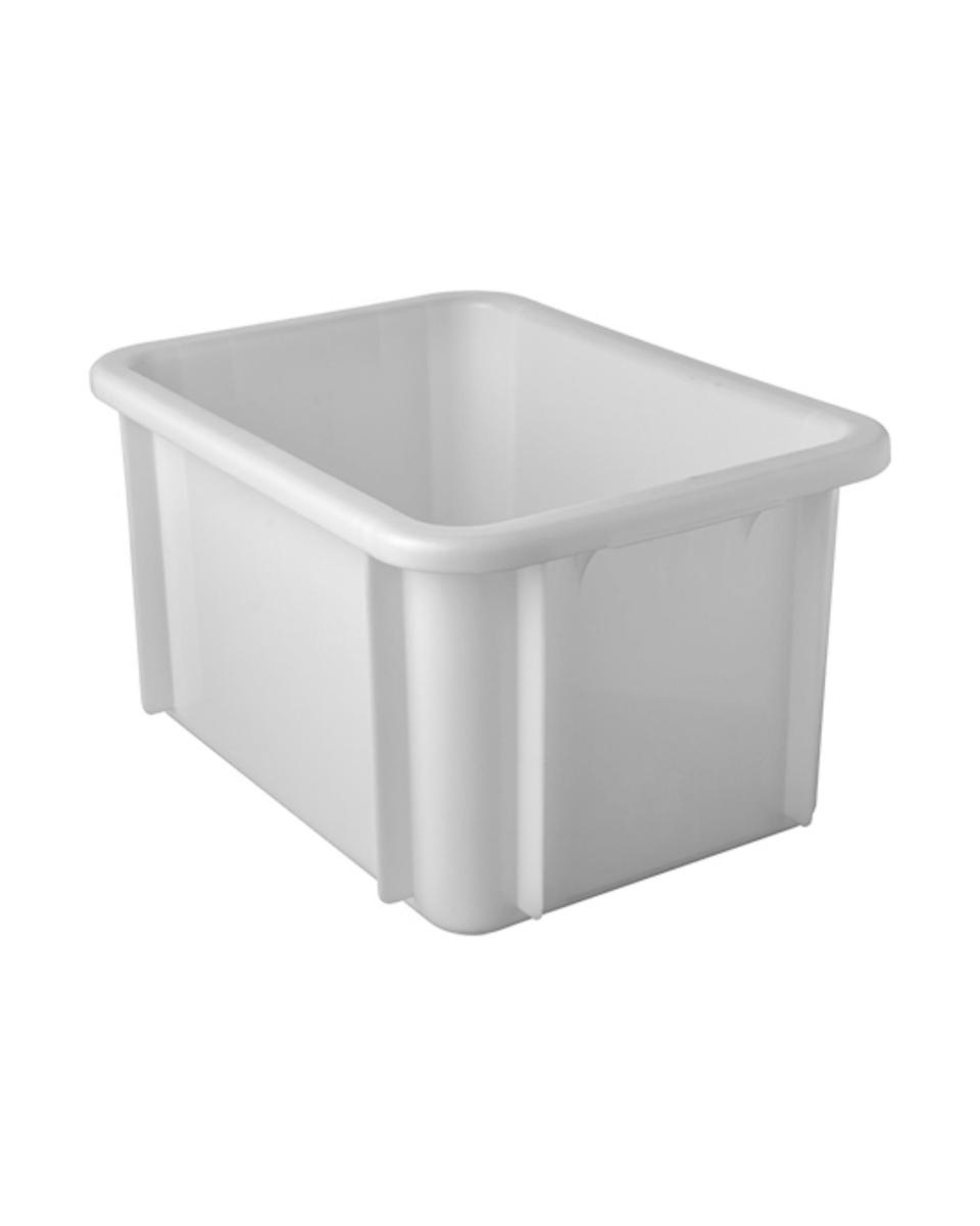 Stapelbox - H 21,5 x 39,5 x 29,5 CM - 0,862 KG - Polypropylen - Weiß - 15 Liter - -20°C / +110°C - 059051