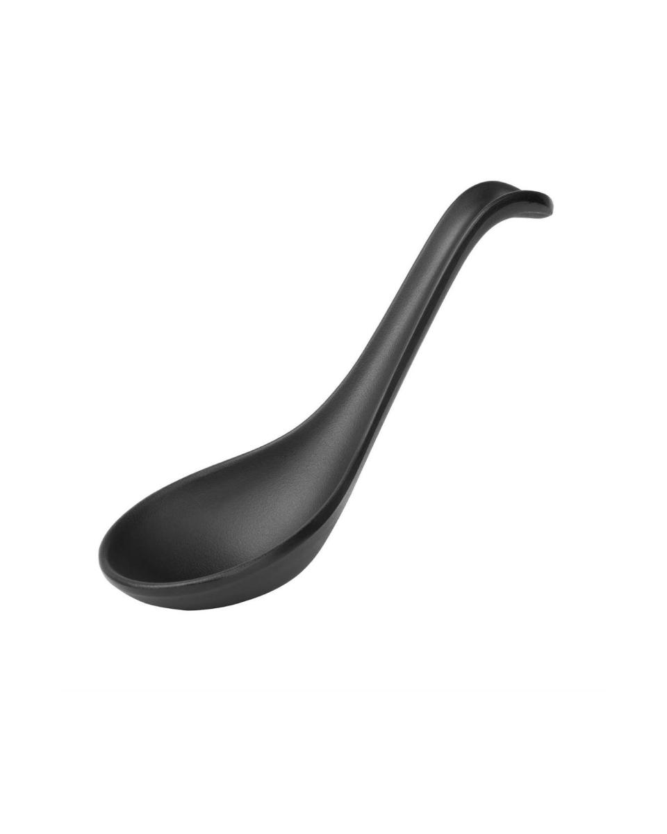 Lepel - 12 stuks - Zwart - Melamine - Olympia