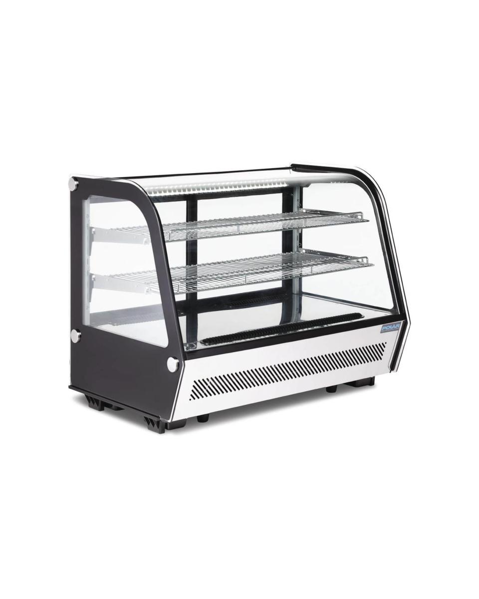 Kühltheke - 160 L - Schwarz - Edelstahl - 220-240V - Polar