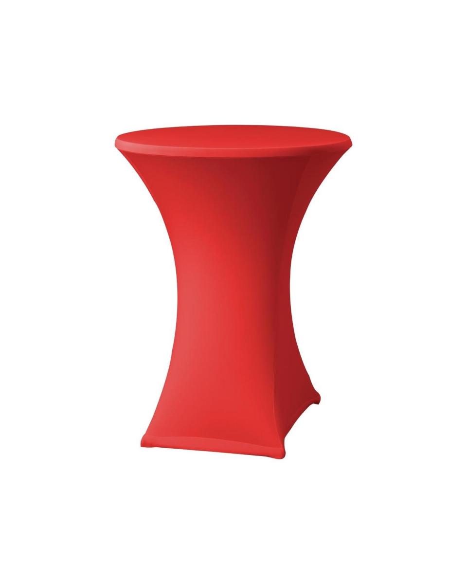 Samba Stretch Stehtisch-Husse rot D2 - DK583