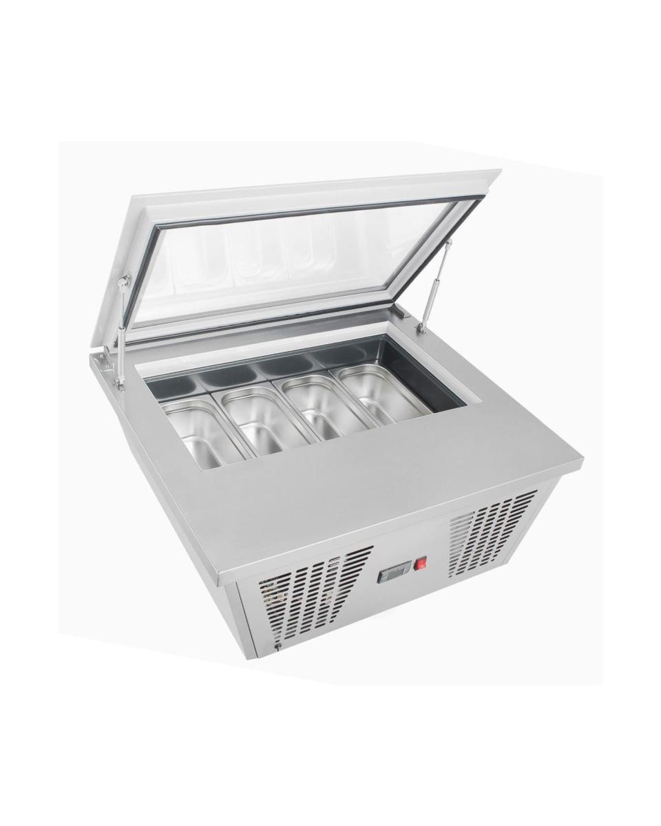 Gefrierschrank - 87 L - Edelstahl - 220-240V - Polar