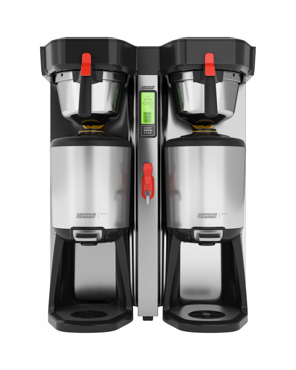 Kaffeemaschine Aurora Twin High - Gemahlener Kaffee - Digital - Ablassventil - 400V - Bravilor