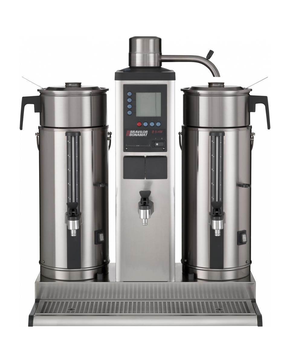 Kaffeemaschine B5 HW - Gemahlener Kaffee - Digital - Ablassventil - 10 L - 400V - Bravilor