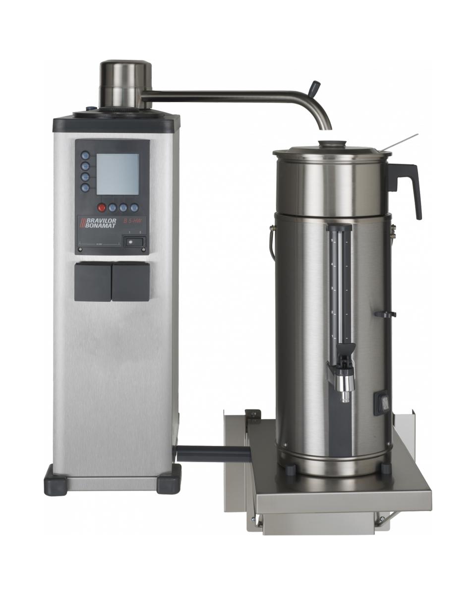 Kaffeemaschine B5 W L/R - Gemahlener Kaffee - Digital - Ablassventil - 5 L - 230V - Bravilor