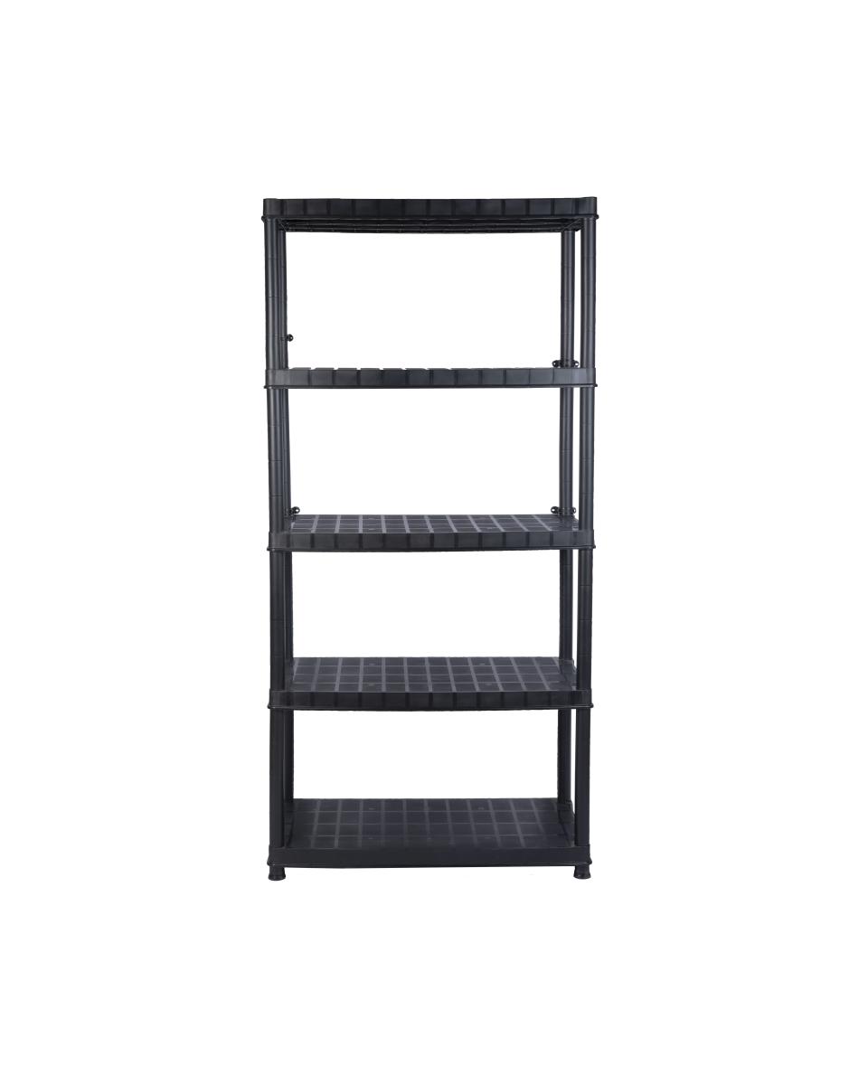 Regal - 5 Etagen - H 185 x B 92 x T 46 CM - Kunststoff - Schwarz - G-Line