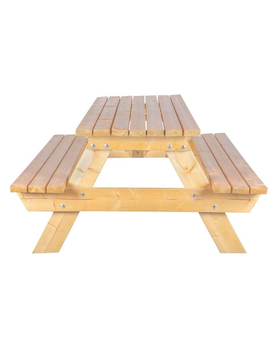Picknicktisch - Schwere Qualität - 300 CM - Holz - G-Line