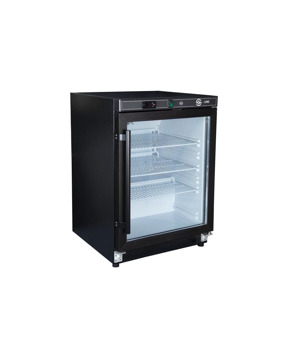 Kühlschrank Mini - Glastür - 1-türig - 200 L - Schwarz - 230V - G-Line