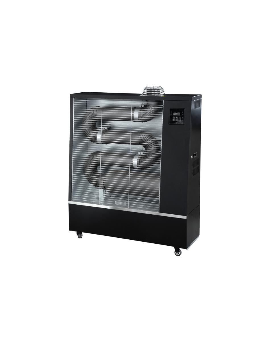 Dieselheizung - Infrarotheizung - 20 KW - Schwarz - H 116,5 x B 115 CM x T 30,5 - G-Line