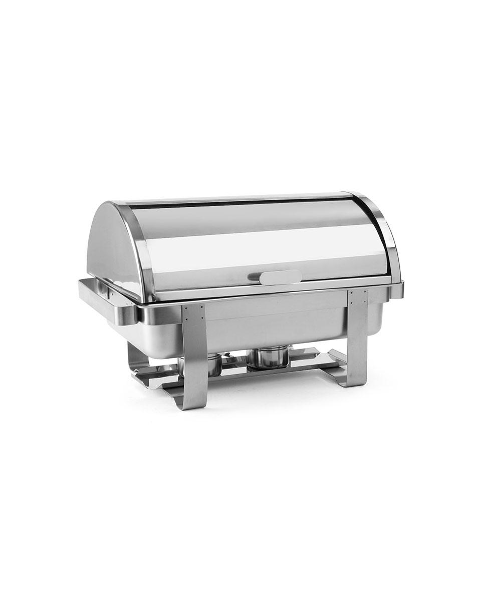 Chafing Dish - Rolltop - Verleih - 9 Liter - Edelstahl - Hendi - 470206