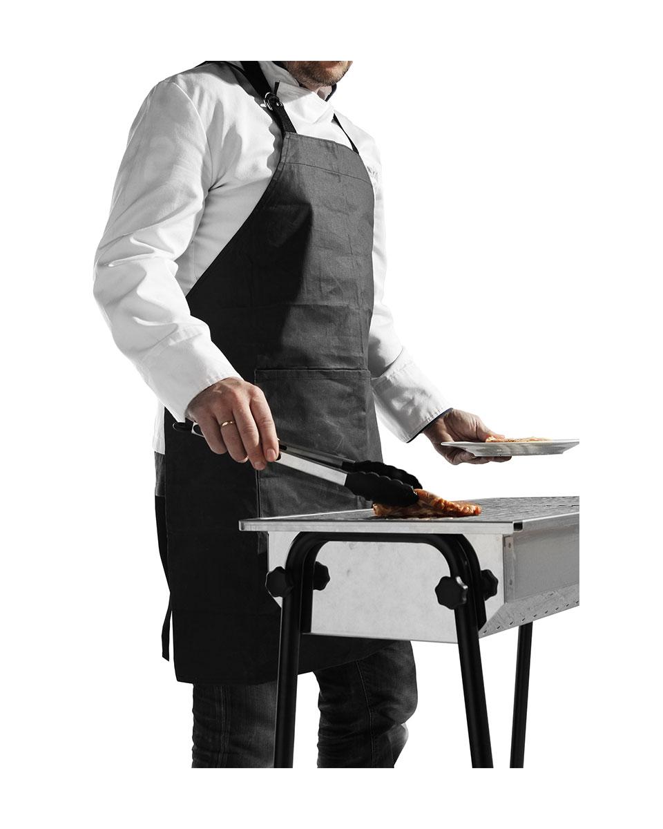 Grillschürze - schwarz - 81 x 66 cm - Hendi - 556696