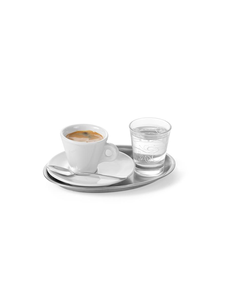 Kaffeetablett - Edelstahl - 20 x 14 cm - Hendi - 405000