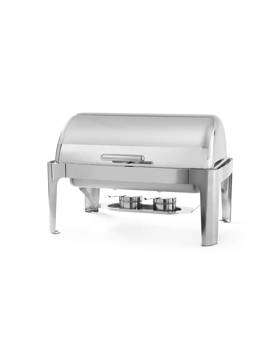 Chafing Dish - Rolltop - Elegante - 9 Liter - Edelstahl - Hendi - 470305