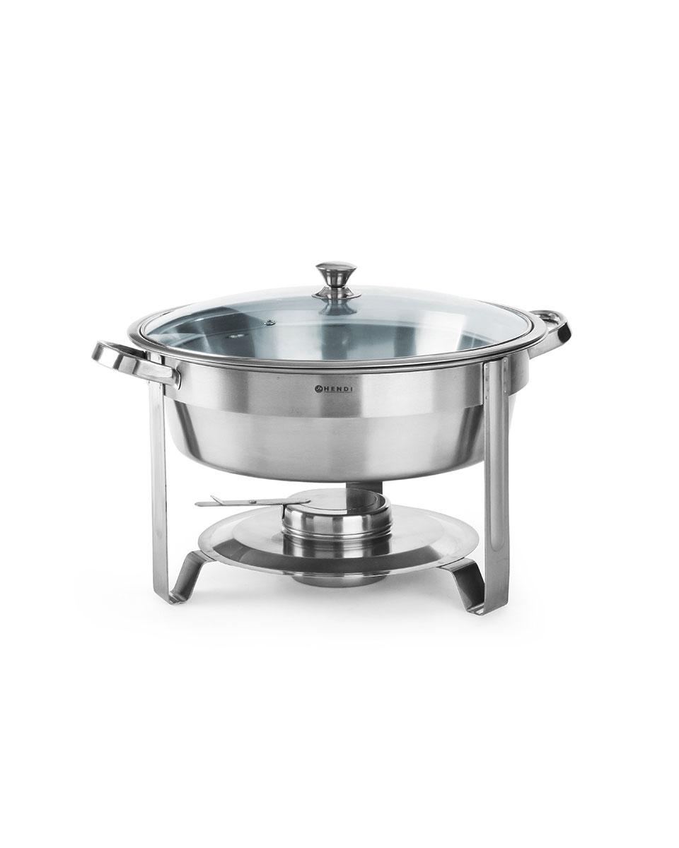 Chafing Dish - Rund - 3,5 Liter - Edelstahl - Hendi - 470619