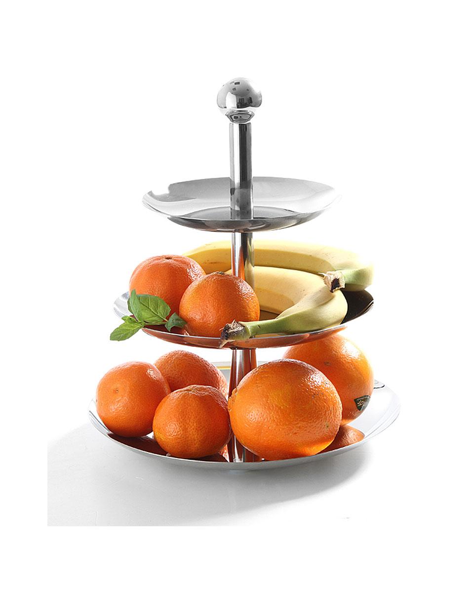 Etagere - 3 Ebenen - Edelstahl - Hendi - 429914