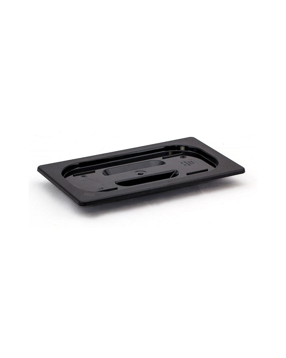 Gastronorm Deckel - 1/1 GN - Polycarbonat - Schwarz - Hendi - 862902
