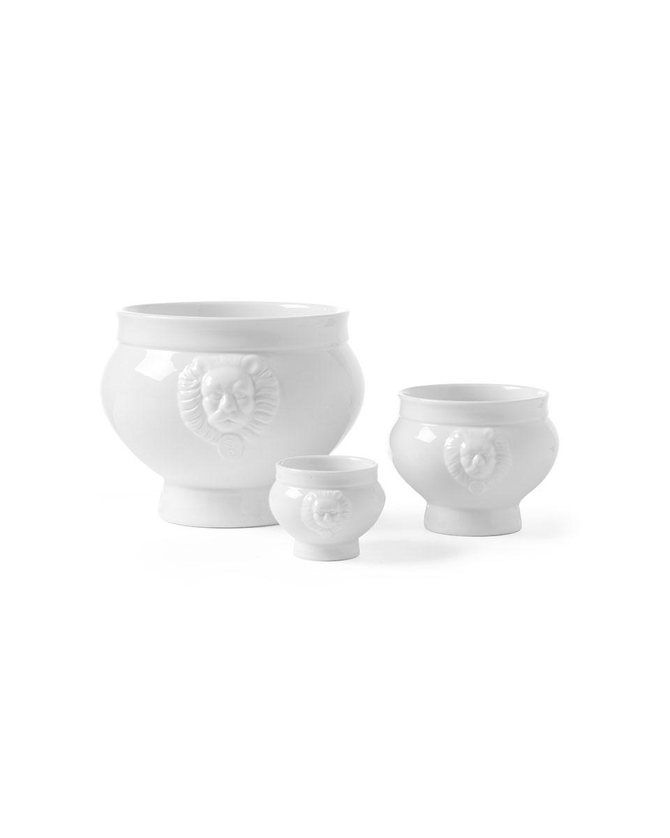 Suppenschüssel - 4 Stück - Löwenkopf - Ø 12 cm - 250 ml - Porzellan - Hendi - 784761