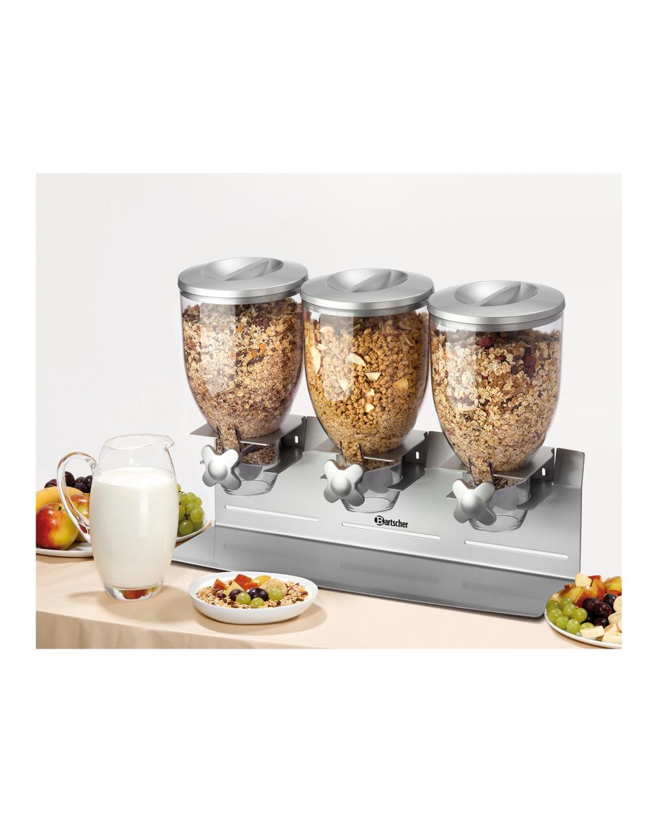 Cerealienspender - 3 x 3,5 Liter - Bartscher - 500379