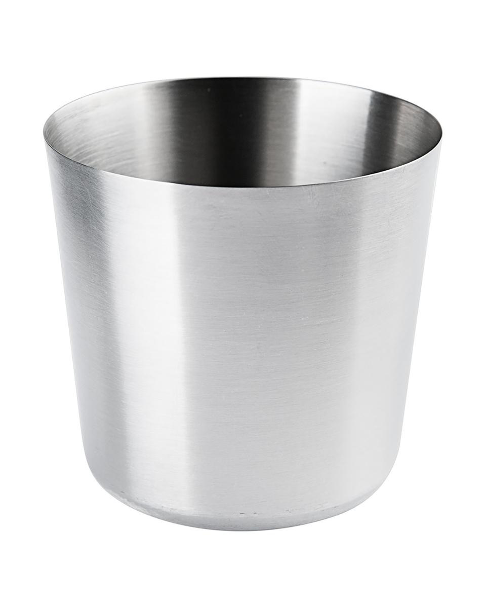 Becher für Pommes - Ø8,5 x H 8,5 cm - Edelstahl - G-Line
