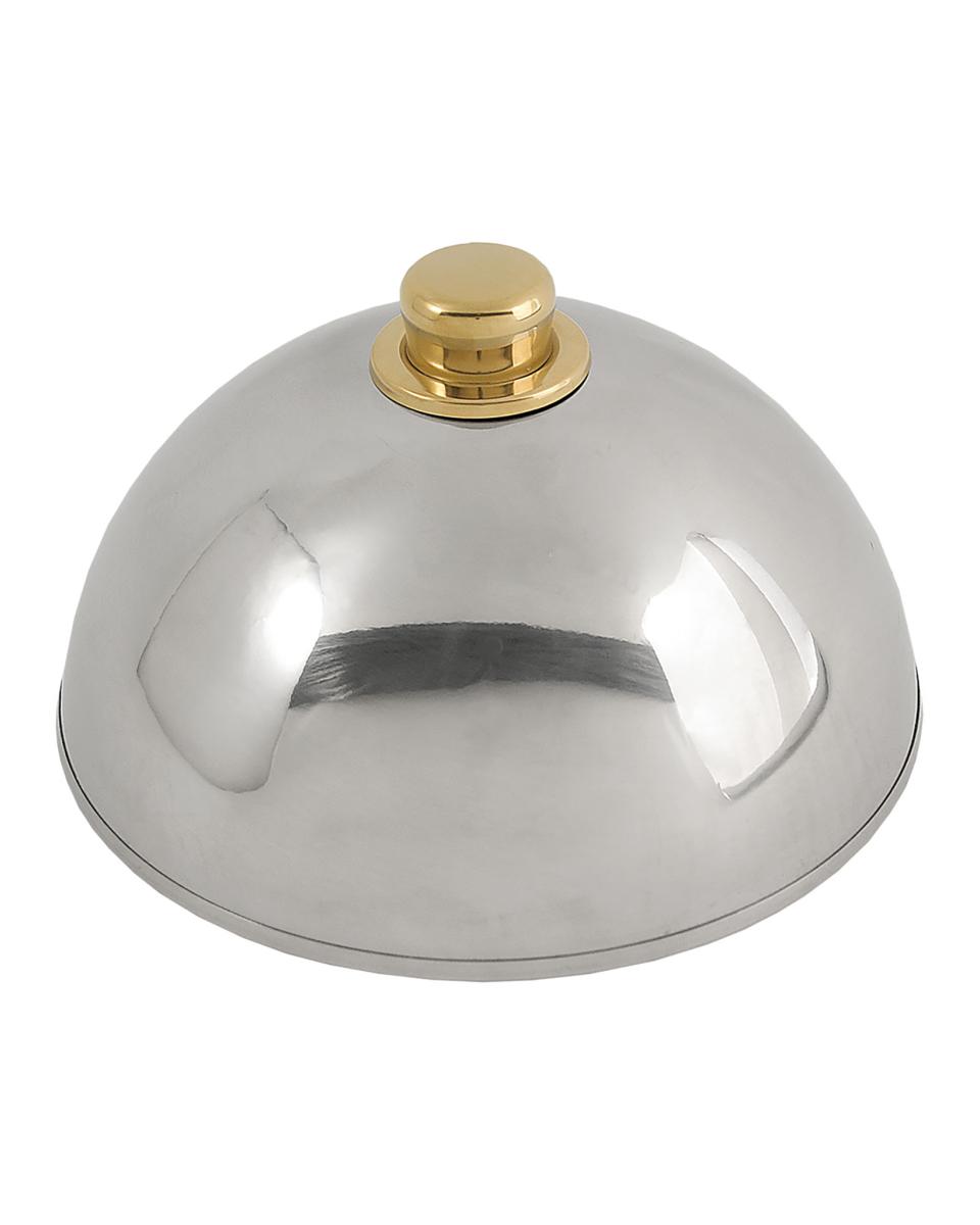 Cloche - Goldfarbener Knauf - 25 cm - Promoline