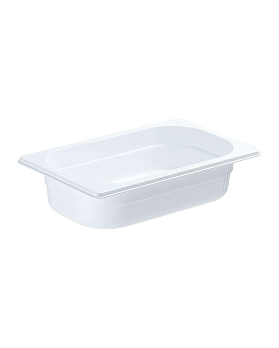 Gastronormbehälter - Polycarbonat - Weiß - 1/4 GN - 100 mm - Promoline