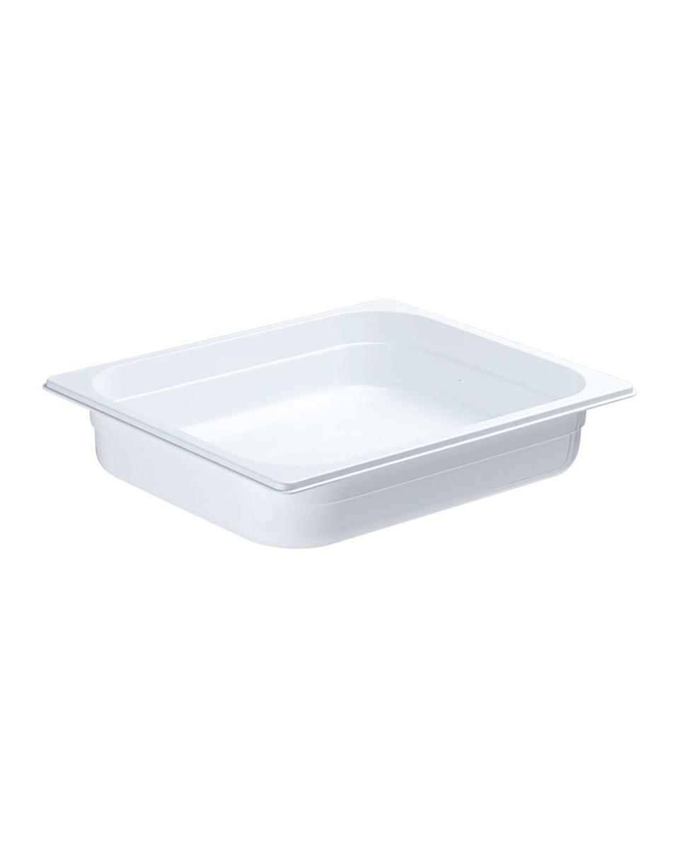 Gastronormbehälter - Polycarbonat - Weiß - 1/2 GN - 100 mm - Promoline