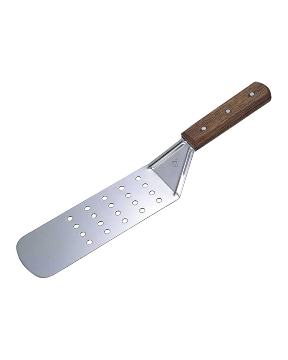 Pfannenwender - schmal - perforiert - Edelstahl - 7 x 20 cm - G-Line
