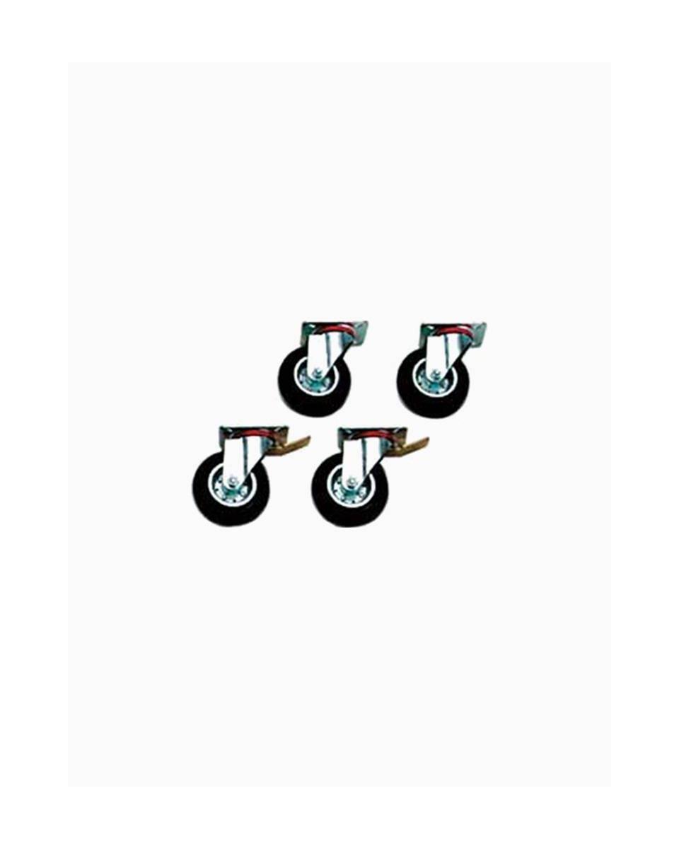 Räder-Set - 2200 Line - 2 x mit Bremsen - 2 x ohne Bremsen - Diamond - A22/KR2F
