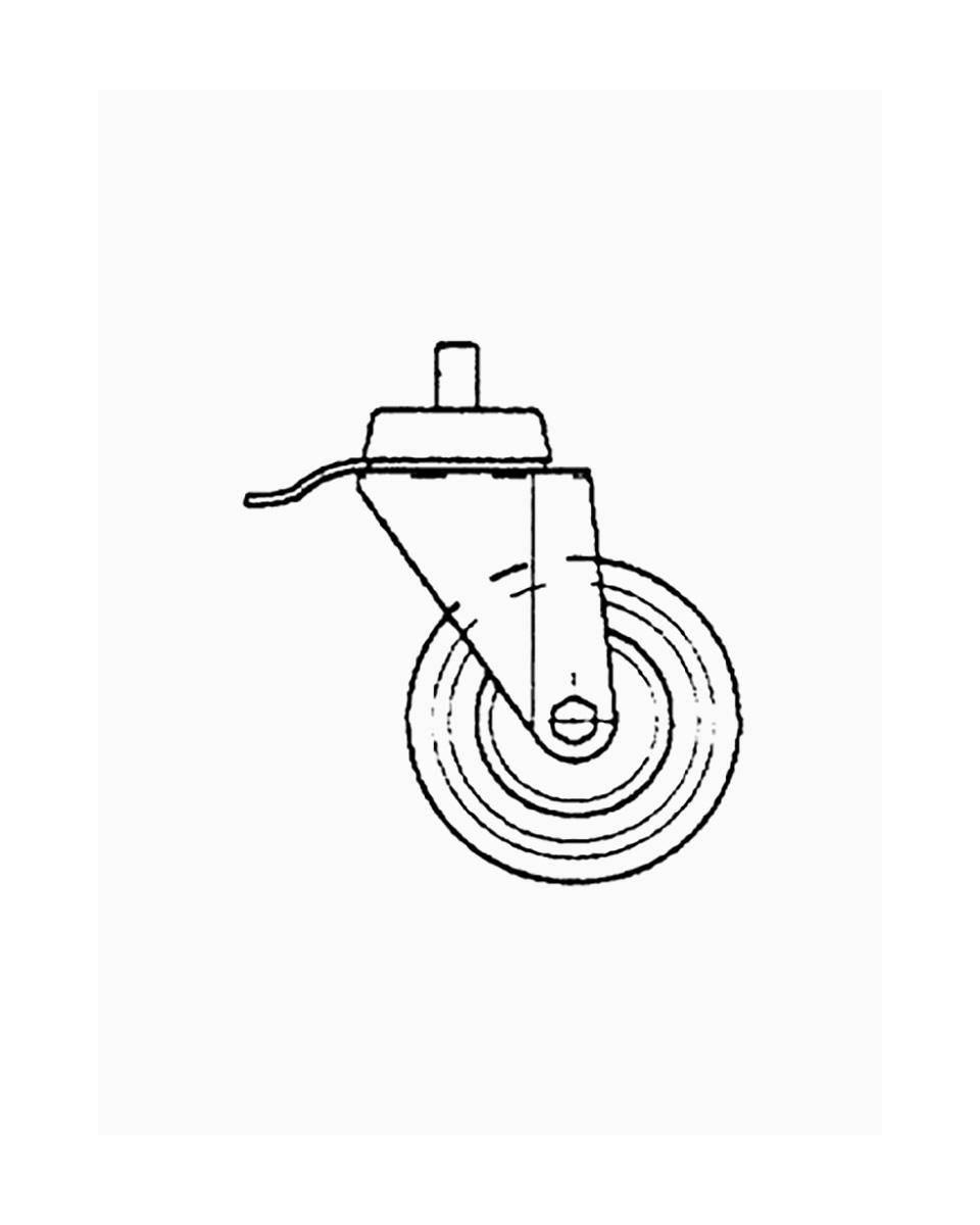 Rad - 700 Line - Mit Bremse - Edelstahl - Diamond - A77/1RF