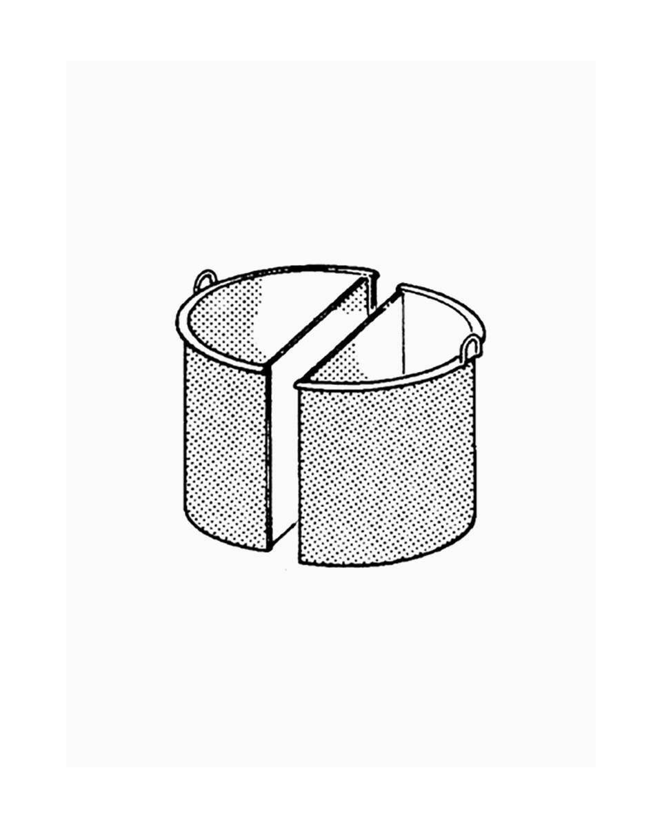 Korb Kochkessel - 900 Line - 2 x 1/2 Korb - 100 Liter - Diamond - A99/CP-102