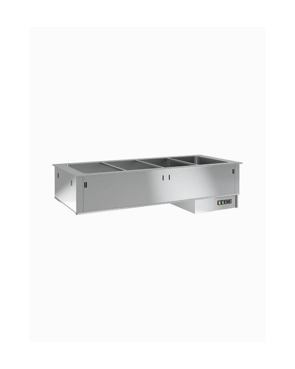 Bain-Marie - Einbau - H 38 x 80 x 70 cm - 2 x 1/1 GN - Diamond - DPA/BM08