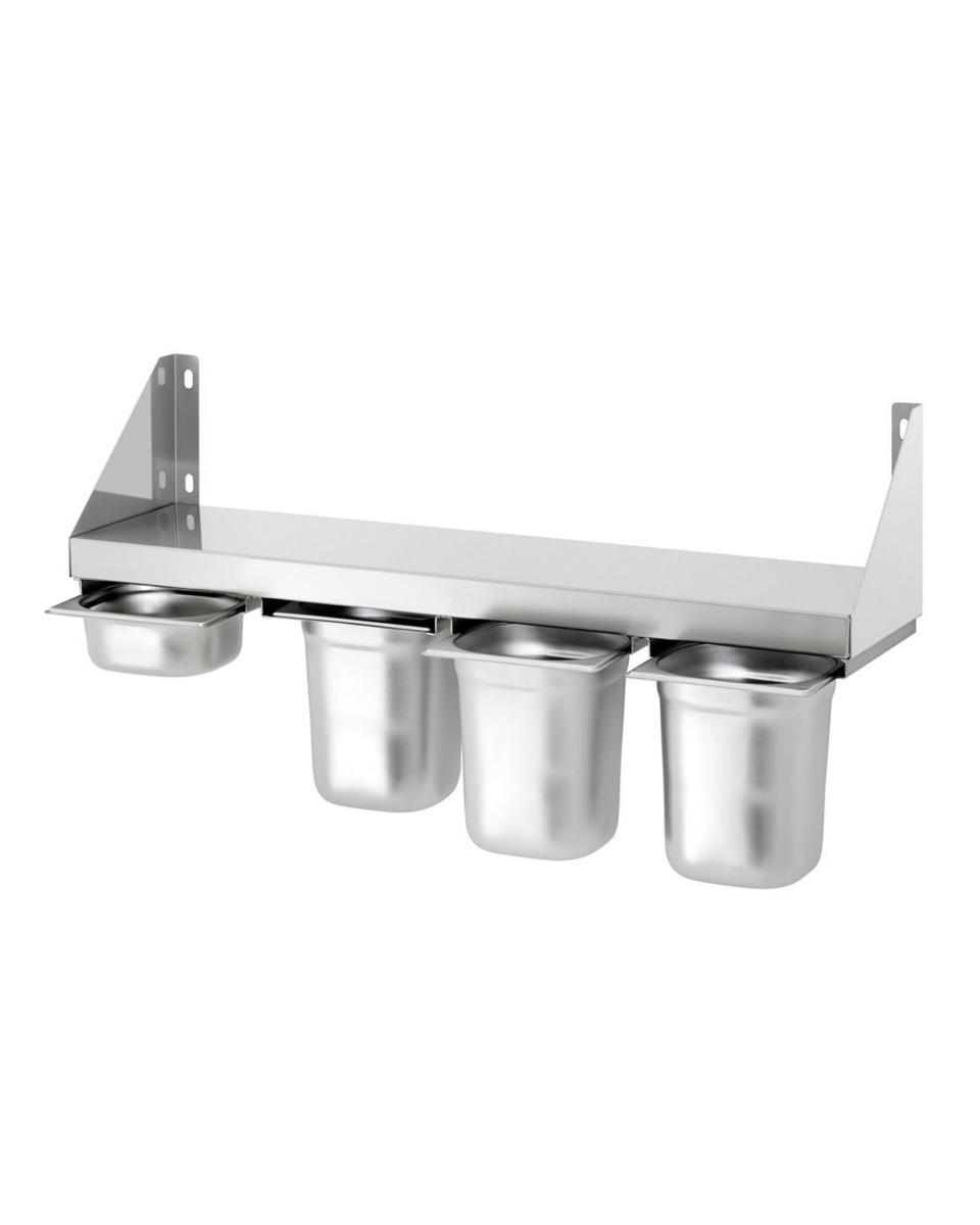 Regal - Edelstahl - 4 x 1/6 GN - 80 x 20 cm - G-Line