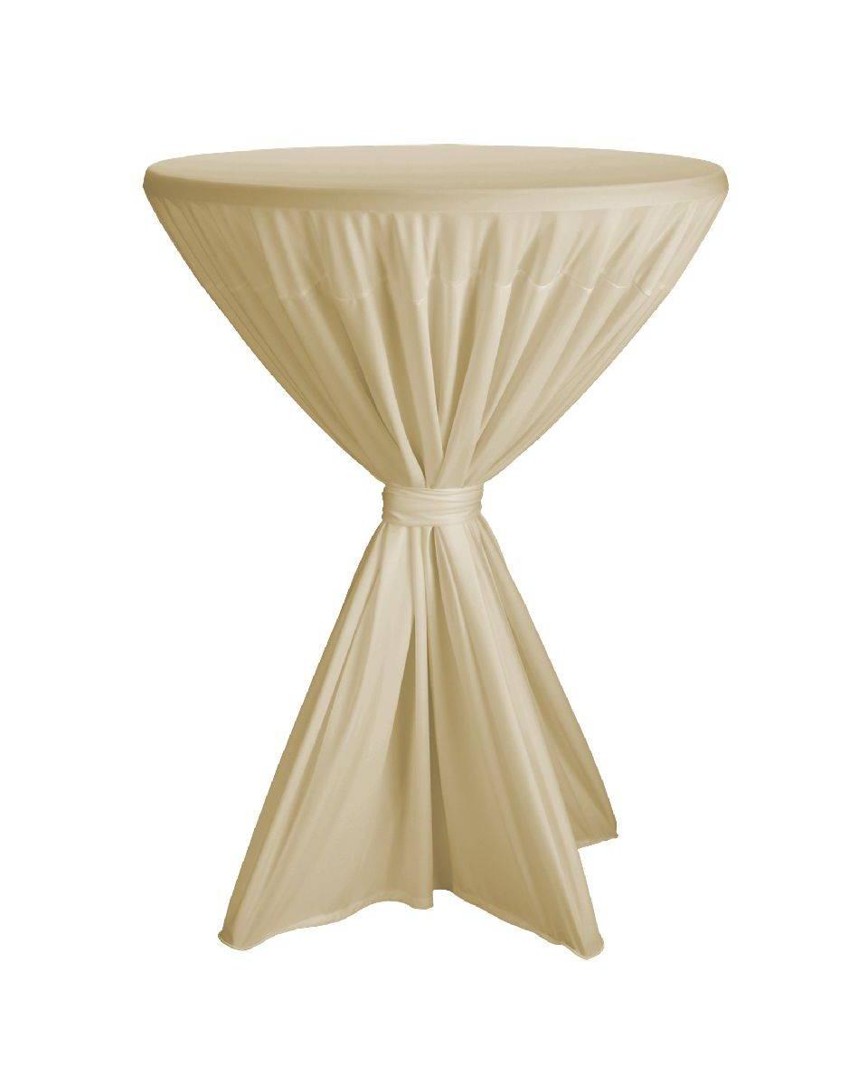 Stehtisch-Husse - Fiesta - Champagner - Ø80-90cm - Dena