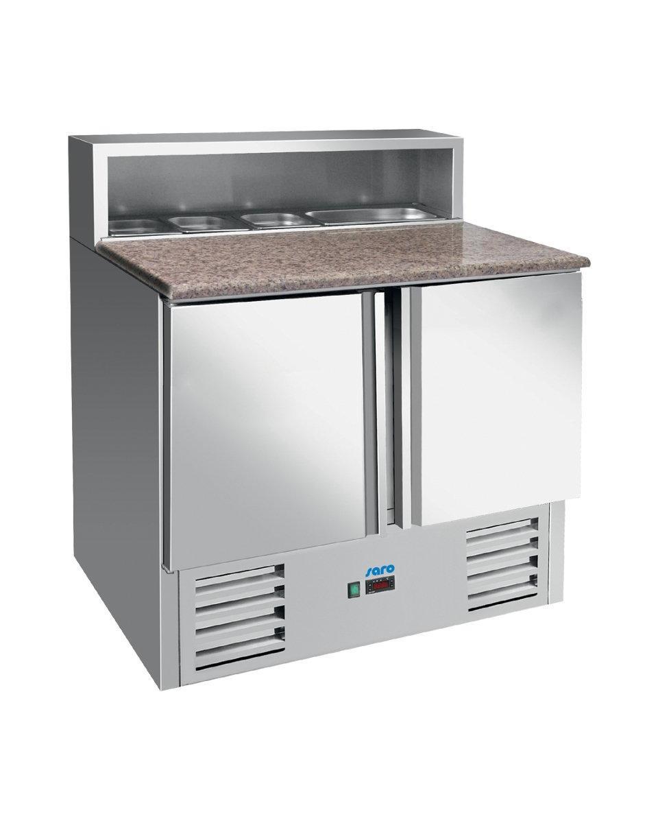 Pizza-Kühltisch - 2 Türen - H 109 x B 90 cm - Edelstahl - Saro - 323-1005