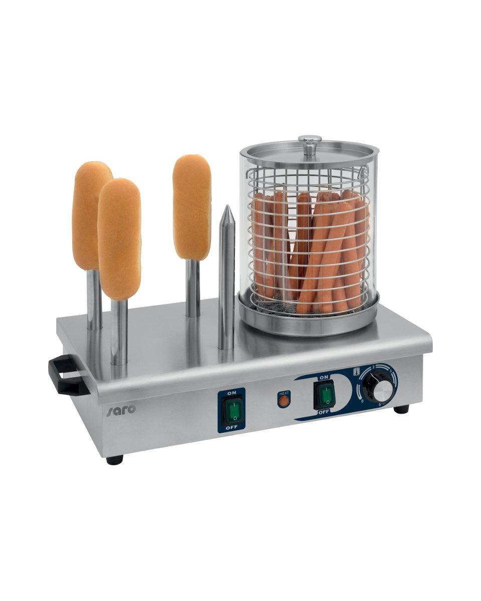 Hot Dog Gerät - Ø19 cm - 4 elektrischen Spießen - Saro - 443-1020