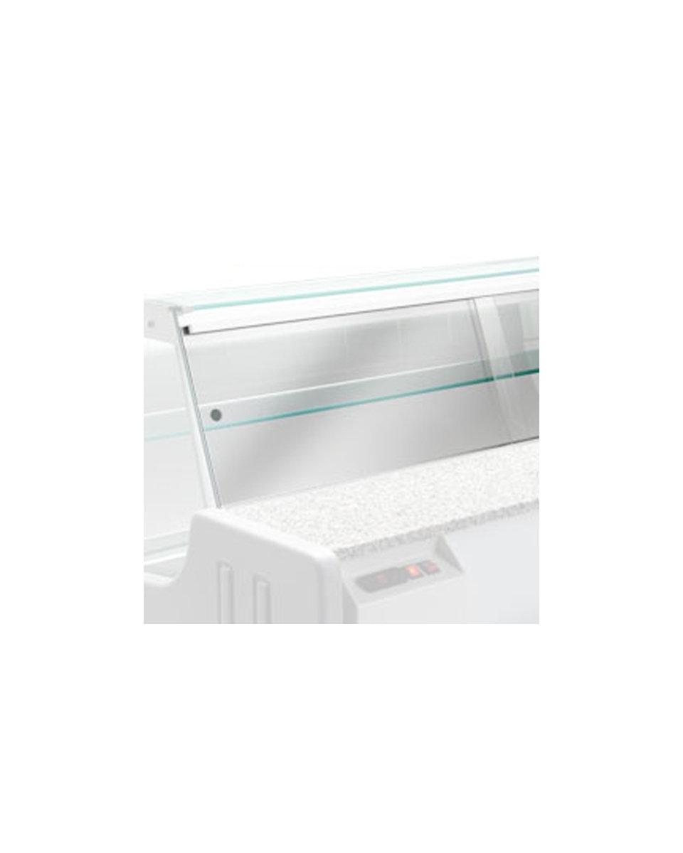 Nachtabdeckung für Kühltheke  / Kühlvitrine - 100 cm - Ultimo - Schwarz - LED-Beleuchtung | G-Line