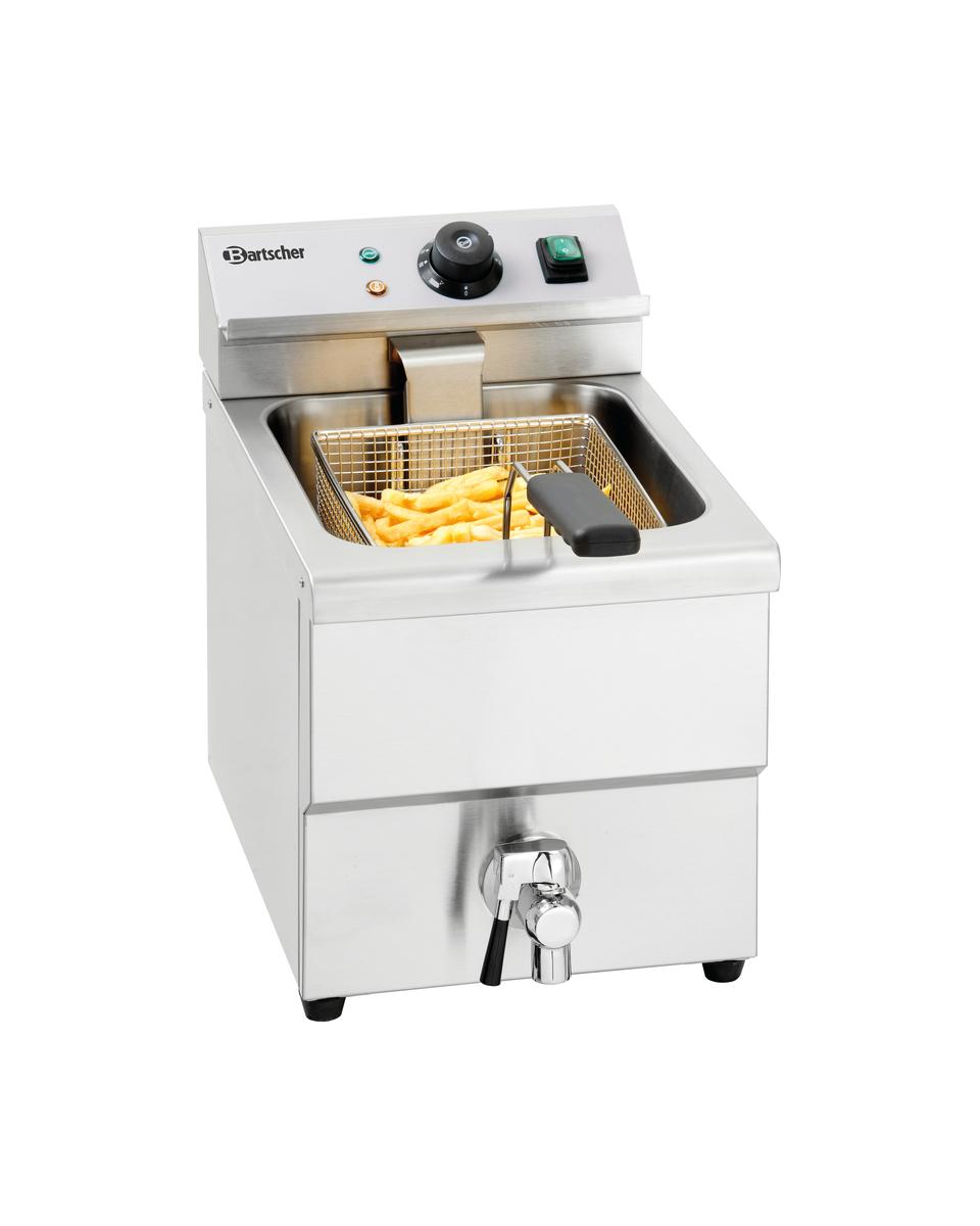 Fritteuse - 8 Liter - Ablasshahn - 230V - Bartscher - A150307