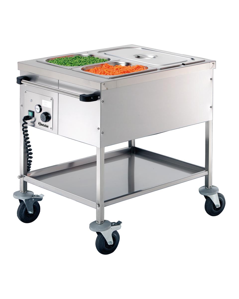 Bain-Marie - 2 x 1/1 GN - H 85,5 x 65 x 82 cm - Bartscher - 200254